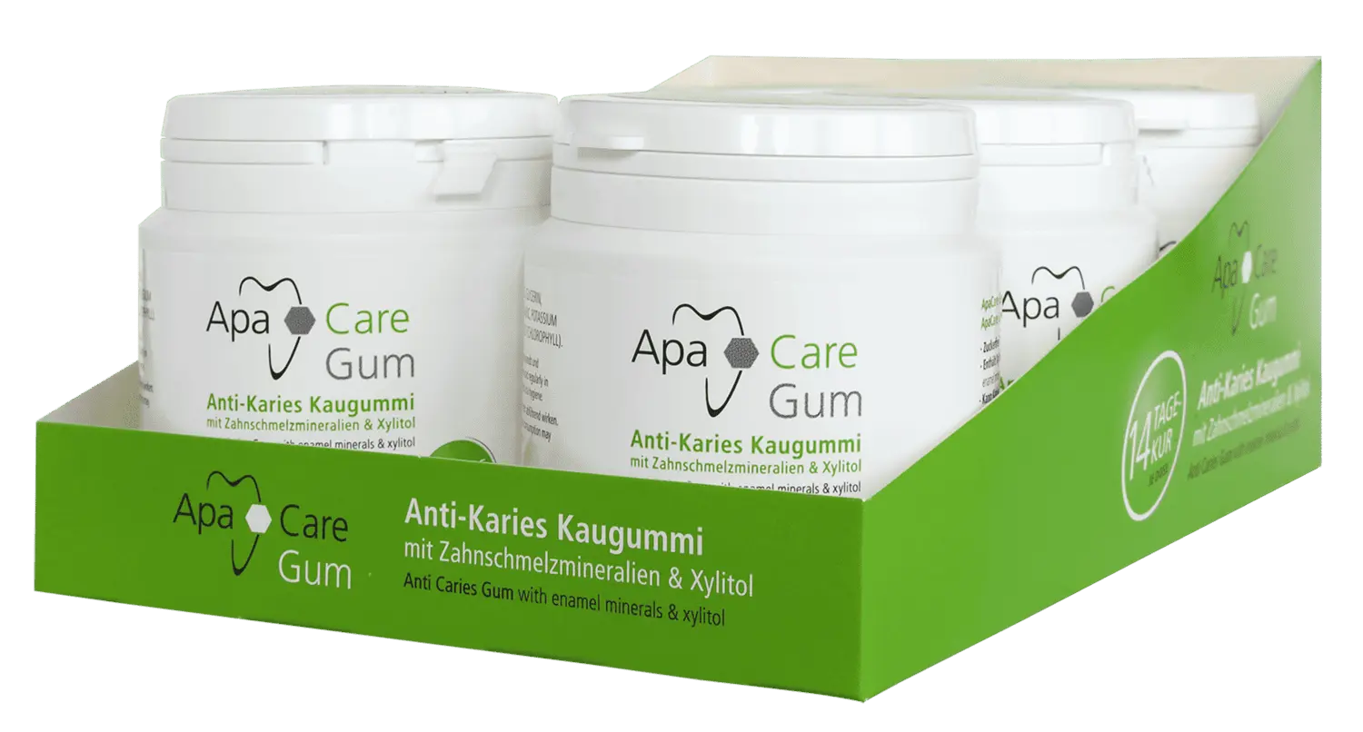 Apacare Kaugummi in 6-er Packung Apacare Kaugummi in 6-er Packung
