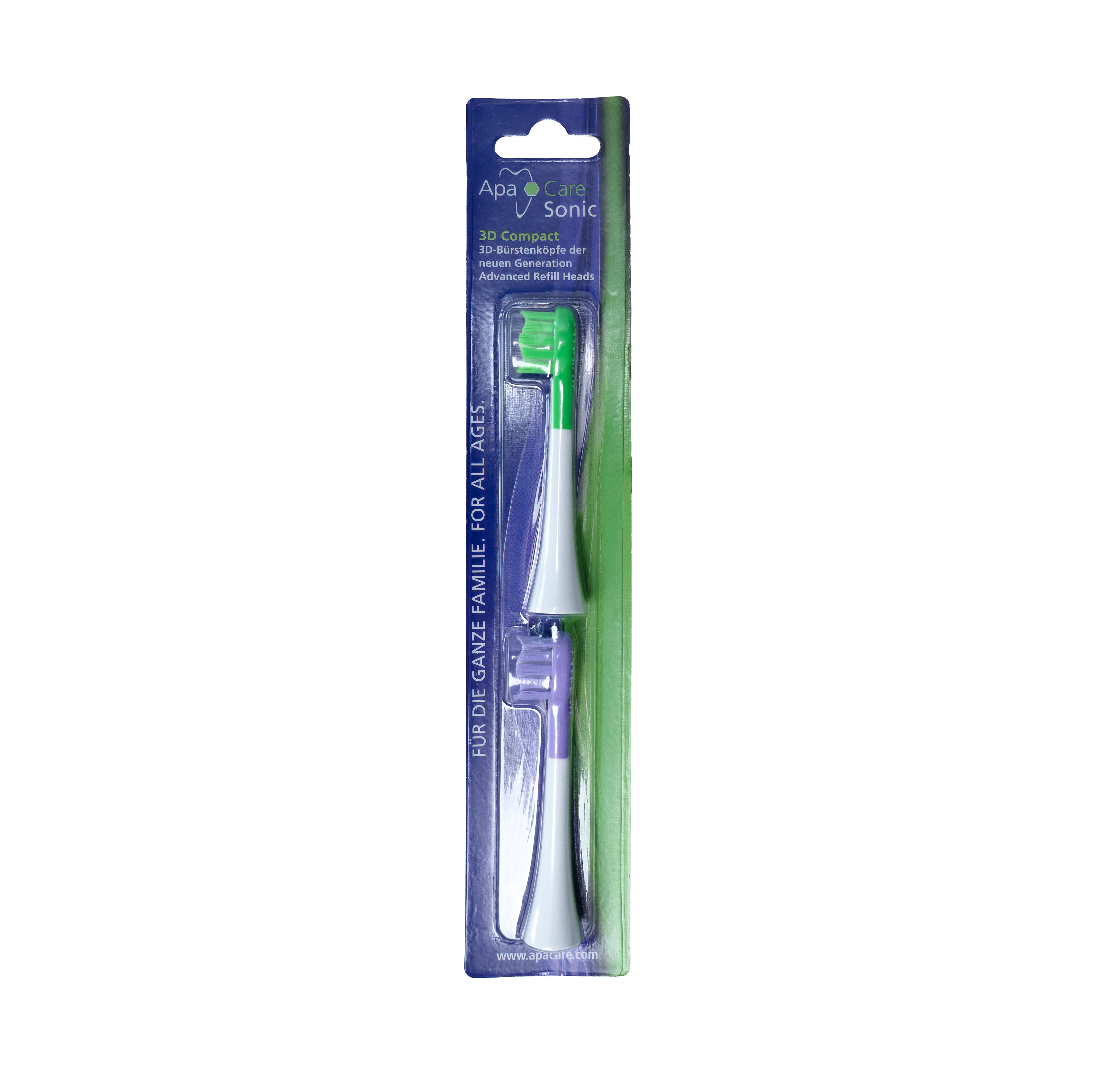 3D Compact brush heads, 2 pcs. 3D Compact brush heads, 2 pcs.