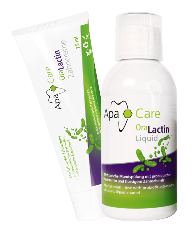 ApaCare and OraLactin dental care products